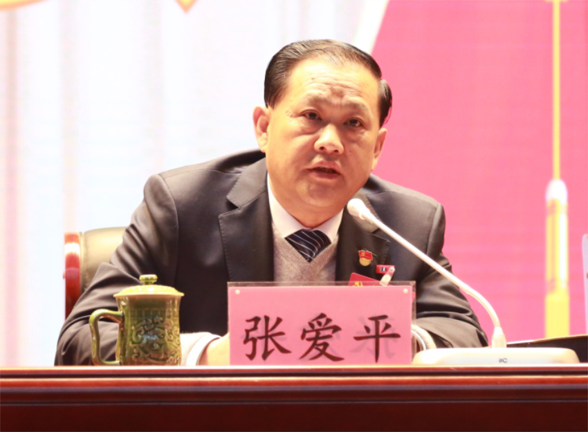 张爱平同志宣读中共华体育网页版登录入口_华体育（中国）第一届党委成员分工及纪委成员分工